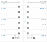 Personal 2025 Week on One Pages Diary