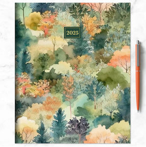 2025 Monthly Planner - Trees