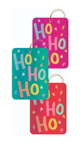 Gift Tag with String - Ho Ho Ho