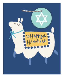 Medium Gift Bag - Llama Hanukkah