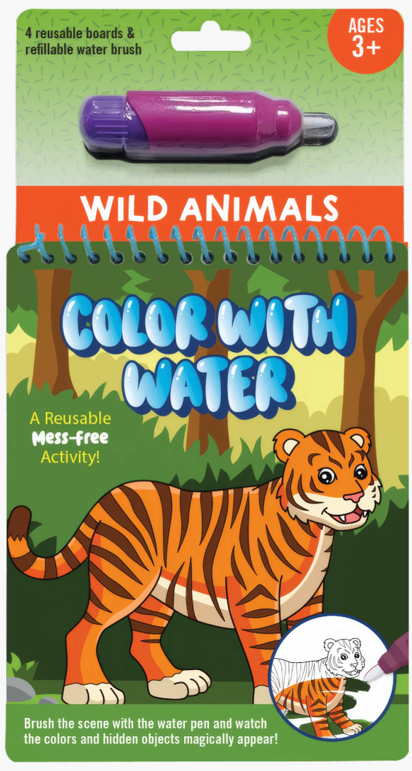 Colour with Water - Wild Animals