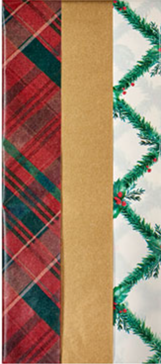 Plaid Trio Tissue Paper