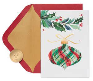 Boxed Holiday - Embossed Ornament