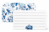 50pc Mini Note Cards - Blue Chinz