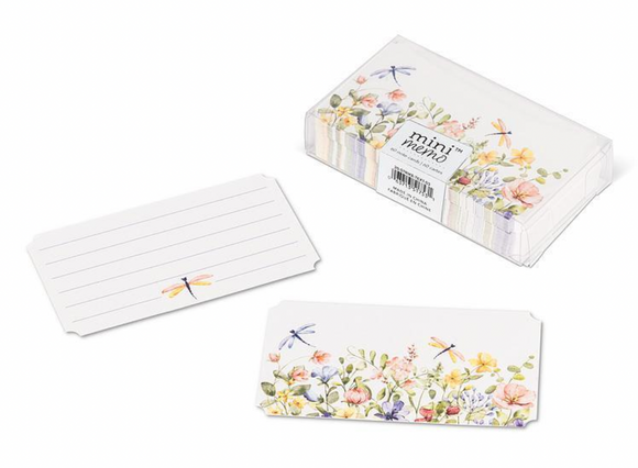 50pc Mini Note Cards - Dragonflies