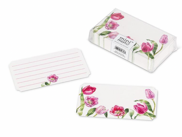 50pc Mini Note Cards - Tulips