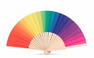 Rainbow Paper Fan