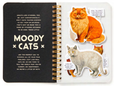 Moody Cats Sticker Book