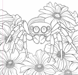 Goth Garden Colouring Book