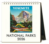 Cavallini 2026 Desktop Calendar - National Parks