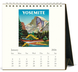 Cavallini 2026 Desktop Calendar - National Parks
