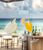 Glass of Mimosa Cocktail Ornament