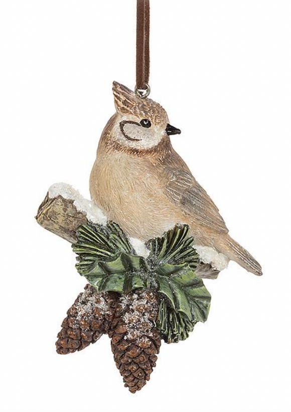 Cardinal on Bough Ornament