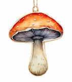 Mushroom Tin Ornament