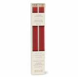 Taper Candle set/2 Ridged - Burgundy