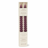Taper Candle set/2 Twirl - Purple