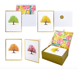 Boxed Premium Notecards - Watercolour Trees