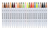 Dual-Tip Colouring Skin Tone Markers - set of 24