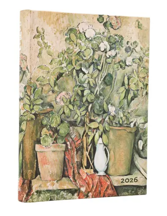 2026 Midi Daily Planner - Cezzanne's Terracotta Pots & Flowers