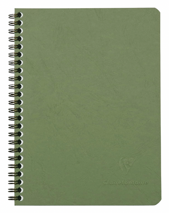 A5 Green Spiral Clairefontaine - Lined 5.8