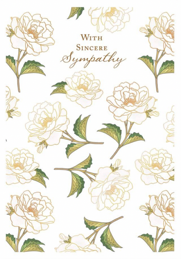 Sympathy - Ivory White Roses