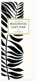 Magnetic Notepad - Black Leaves