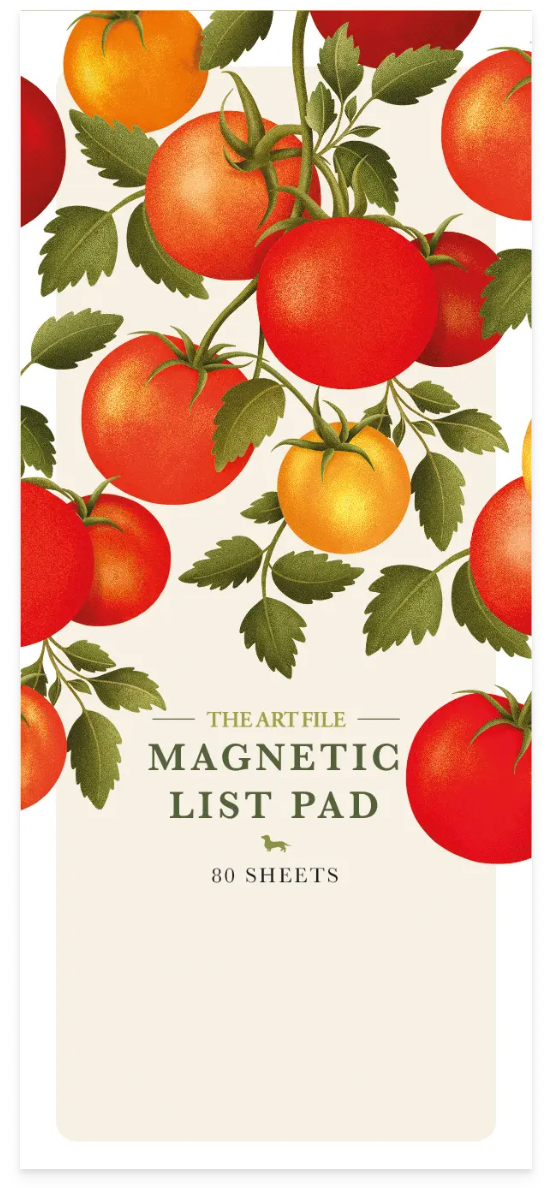Magnetic Notepad - Garden Tomatoes