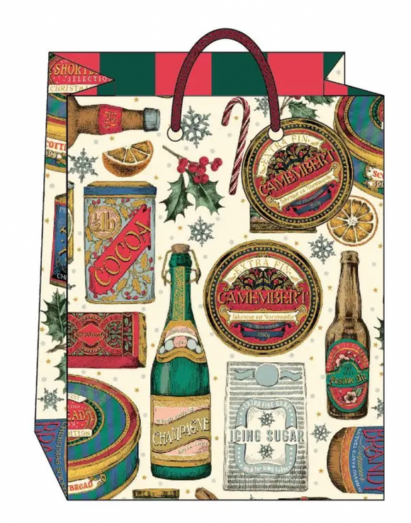 Vintage Food Medium Gift Bag