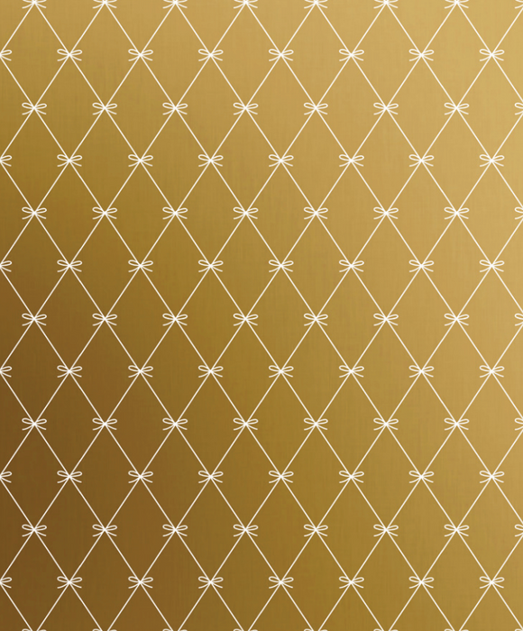 Beautiful Gold Bows Roll Wrap