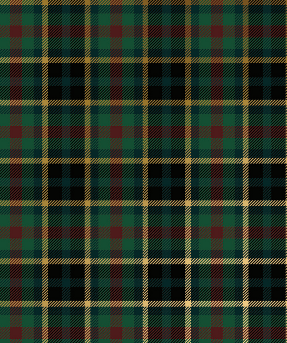 Hunter Navy Plaid Roll Wrap