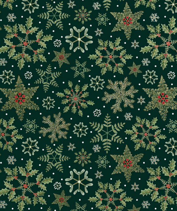 Forest Snowflakes Roll Wrap