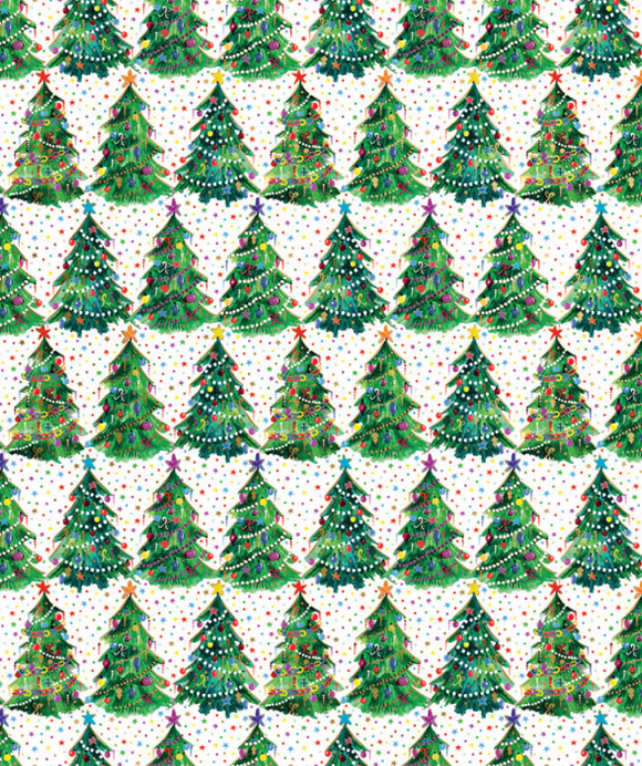 Christmas Trees Roll Wrap