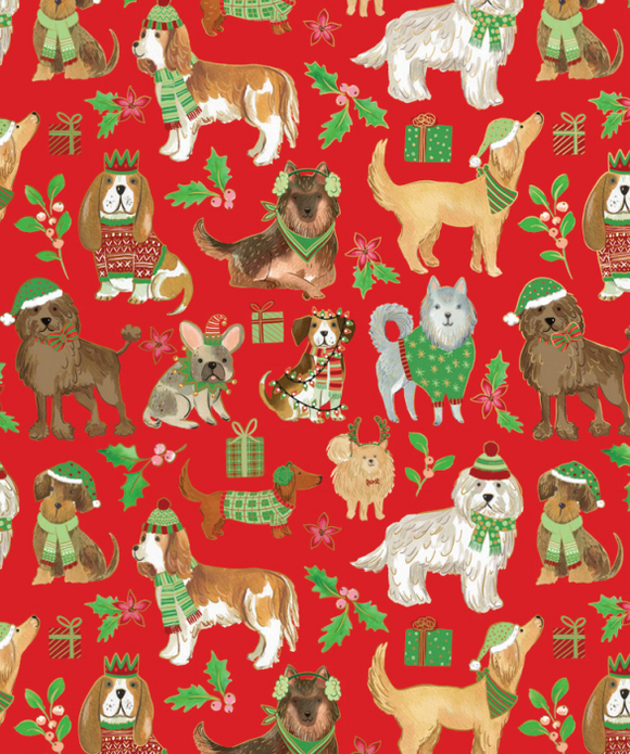 Canine Christmas Roll Wrap