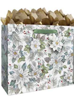 Snowdrift Floral Medium Gift Bag