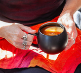 Matte Black Ball Mug