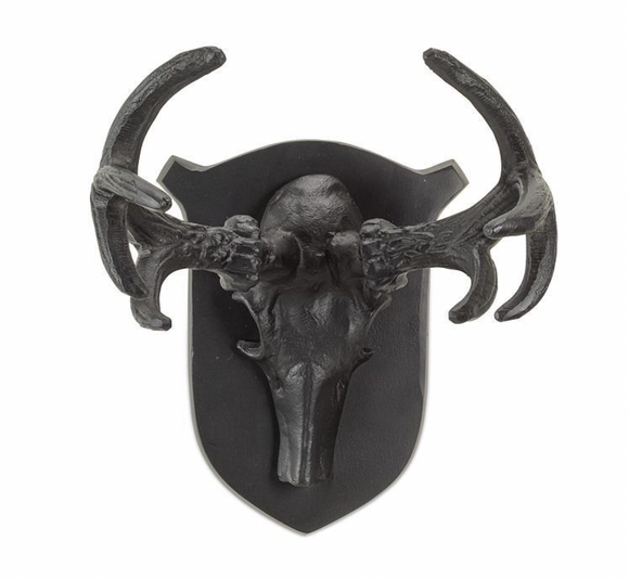 Skull & Horns Wall Plaque