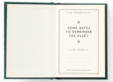 Dates People Get Mad if I Forget - Mini Diary