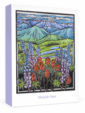 Paintbrush and Lupine Small Boxed Thank You
