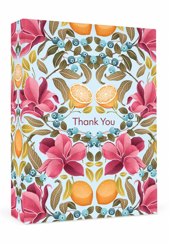 Lemons and Magnolia Small Boxed Thank You