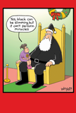 Christmas Humour - Santa's Black Suit
