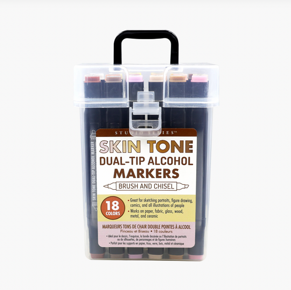 Studio Series Skin Tone Alcohol Markers - 18 set