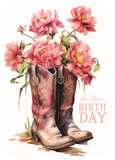Birthday - Pink Cowboy Boots