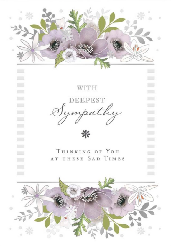 Sympathy - Purple Flower Arrangement