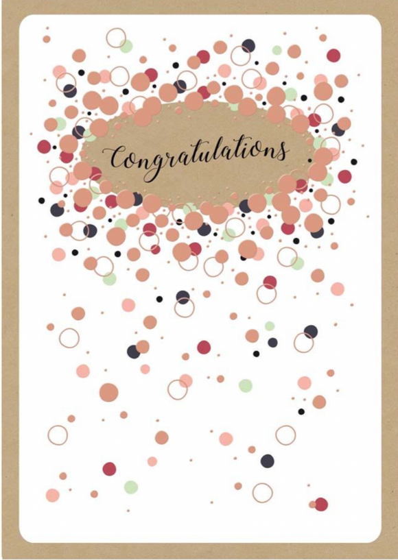 Congratulations - Copper Bubbles