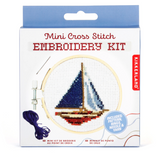Sailboat Mini Cross Stitch Embroidery Kit