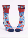 Mens Socks - Crazy Cat Dude