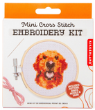 Golden Retriever Mini Cross Stitch Embroidery Kit