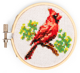 Cardinal Mini Cross Stitch Embroidery Kit