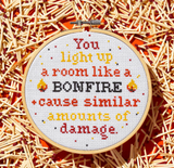 A Cross Stitch Kit - Bonfire