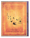 Angelou, I Know Why the Caged Bird Sings Ultra Lined Wrap Journal